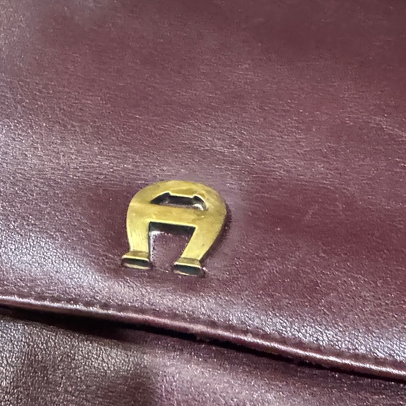 Etienne Aigner Dark Brown Leather Shoulder Bag - Picture 4 of 16